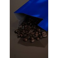 6-10 Ounce Blue MylarFoil Coffee Bag Without Valve