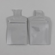 2.375 x 4 O.D. PAKVF4D 3 side seal pouch with zipper and tear