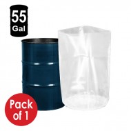 clear pail liner cylindrical bag