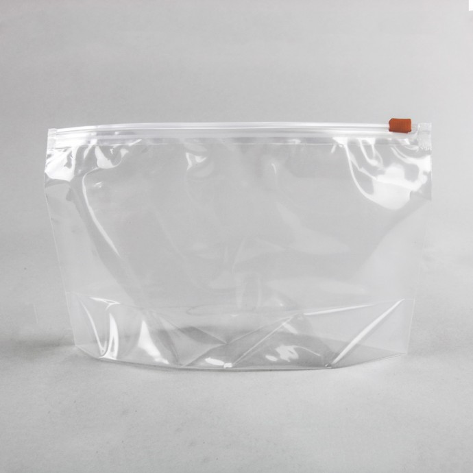 12 x 9 x 4 OD Clear Stand Up Pouch with Slider Zipper (250/case