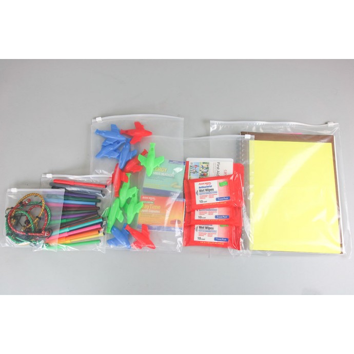 10 Piece(s) Slide Zipper Bag, Clear