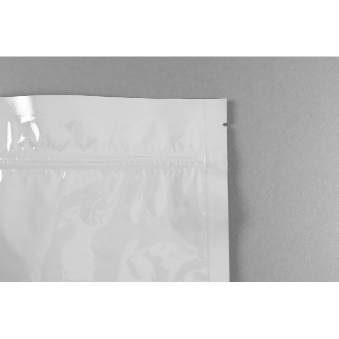 9 x 9” White 2.5mil MylarFoil Tamper Evident Pouch (1,000/case