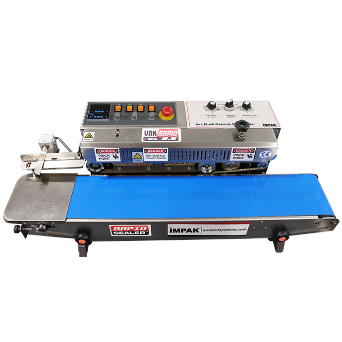 vacuum and gas flush band sealer