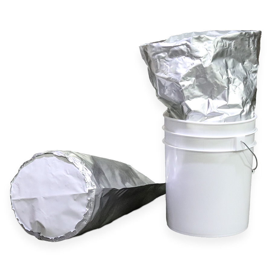 25 Pack 5 Gallon Mylar Bags for Food Storage 9.5 Mil, 28x19 with  Absorbers, XL