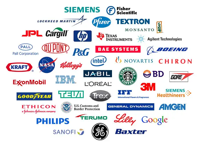 logos of companies IMPAK works with